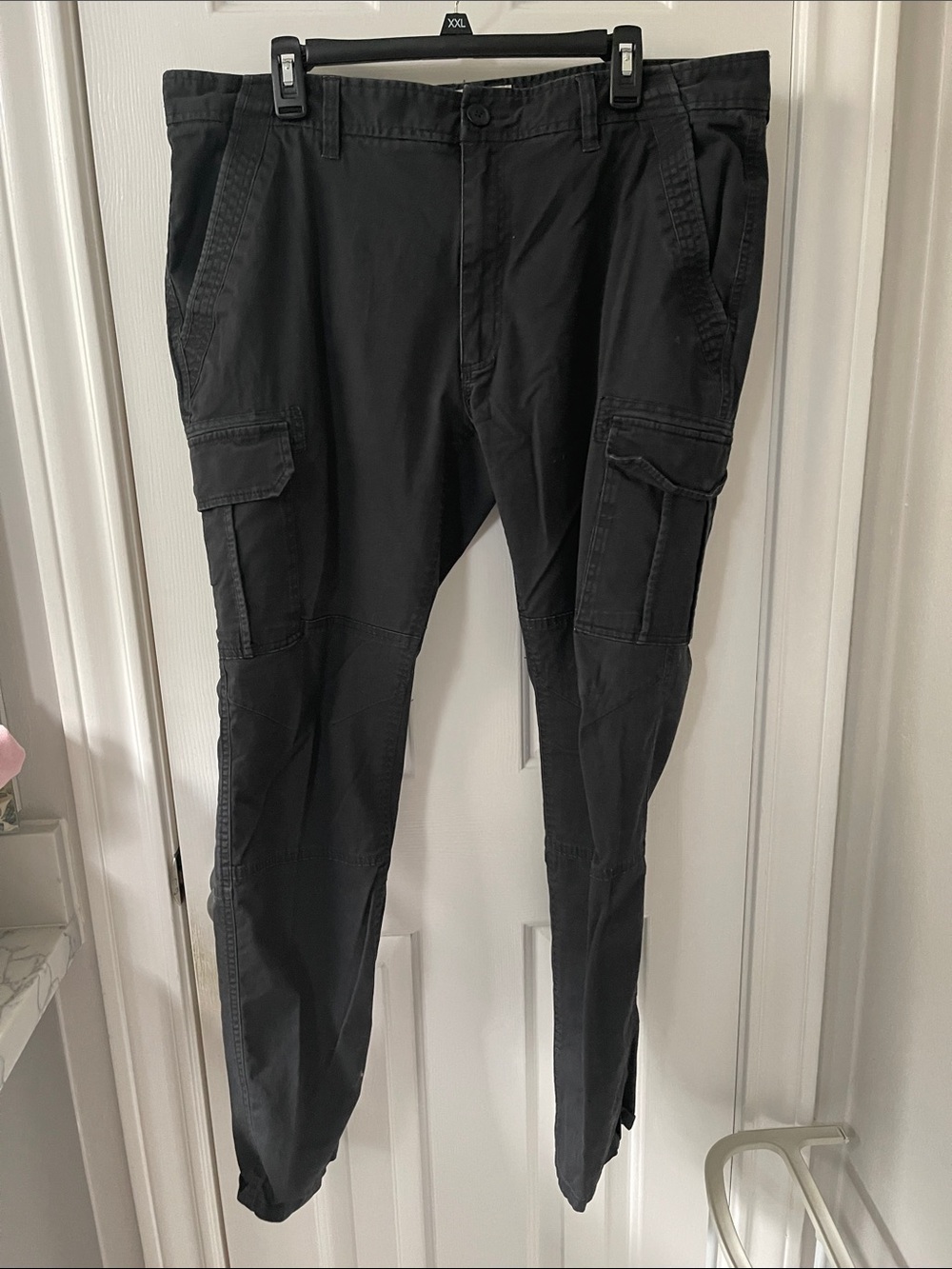Sun + Stone Men's Black Cargo Trousers
